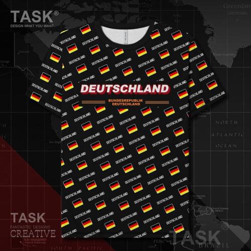 Germany Deutschland German DEU Quick Dry t shirt brands Fitness casual mens tracksuit clothing gym sports tops summer clothes
