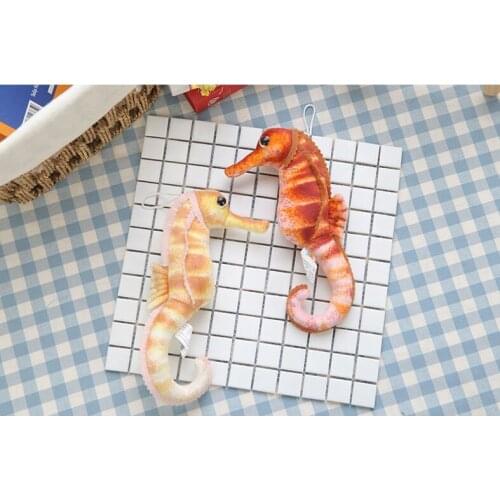 One piece new plush simulation Seahorse toy cute Seahorse doll gift about 24x11cm 2745
