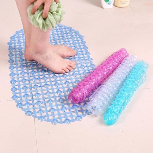 Tub Bath Shower New 67x37cm Tub Clear Bubble Mat Safety Anti-slip PVC Floor Mat Rug