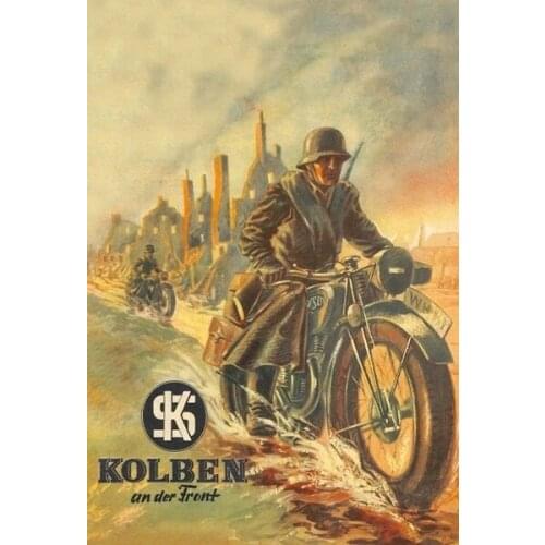 Deutsche Kradmelder Wehrmacht Blechschild Schild Gewlbt Tin Sign for Man Cave Bar Club Coffee wall car Decor