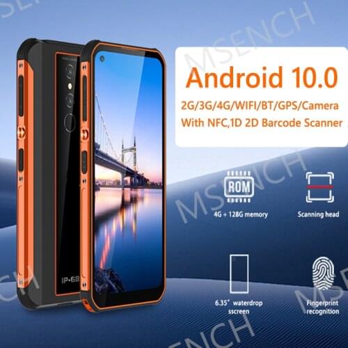 Android 10.0 IP68 Rugged PDA Tablet PC 6.35 Inch Data Terminals Support NFC 13.56Mhz Honeywell 2D QR Bar Code Scanner