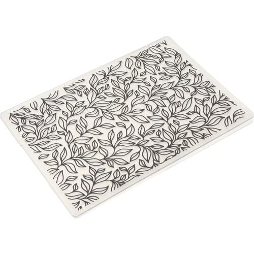 DIY Plastic Folders Leaves Embossing Scrapbooking Template Paper Cards Craft Bump Embossed Printing Clip