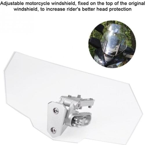 Adjustable clip on windshield shut-off Windshield Extended Windshield Windshield Lock Motorcycle Universal