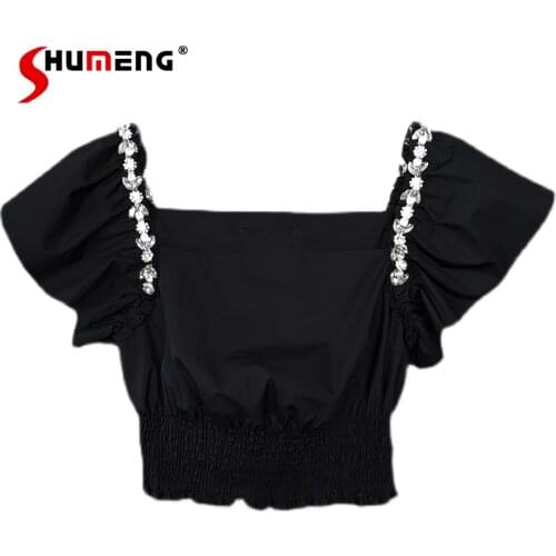 Shumeng Black Blouses