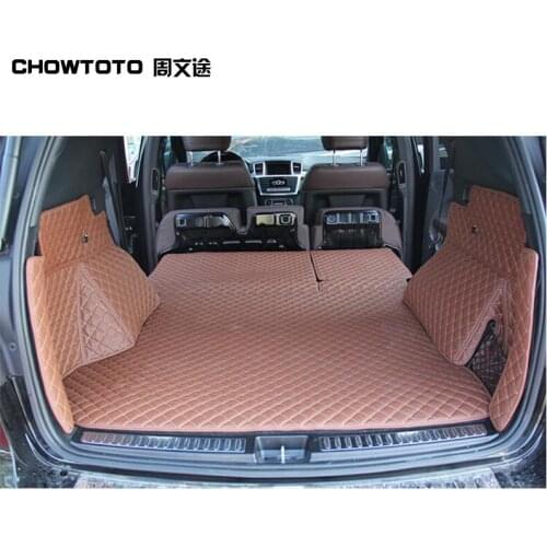 CHOWTOTO AA Special Trunk Mats For Benz ML350 ML400 ML450 Durable Waterproof Car Carpets For MB ML 450 Car Styling Lagguge Pad