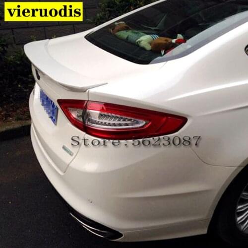 For Mondeo Spoiler MK5 Mondeo ABS Material Car Rear Wing Escape Primer Color Rear Spoiler For Ford Mondeo MK5 Spoiler 2013-2016