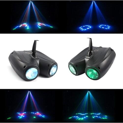 Sound Actived LED RGBW Lights Music Control Stage Lighting Luces DJ Disco Laser Light Show Fog MMachine Professional Stage & DJ