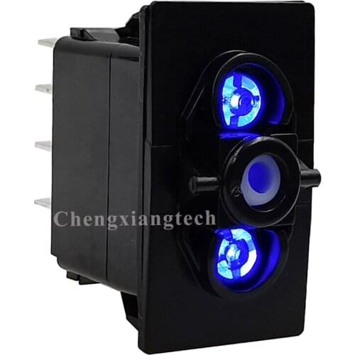 12V/20A 24V/10A 5 Pins On Off SPST Blue Led Lights Switch Base for Carling Arb Narva Car Boat Marine Rocker Switch