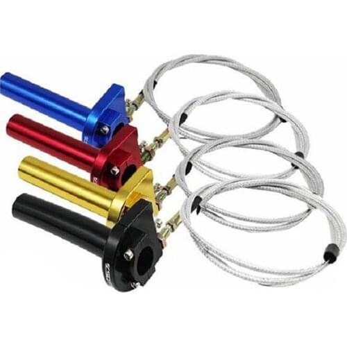 Settle Twist Throttle Grips Clamp Aluminum With Throttle Cable For Motorcycle Pit Dirt Bike Motocross ATV Offroad