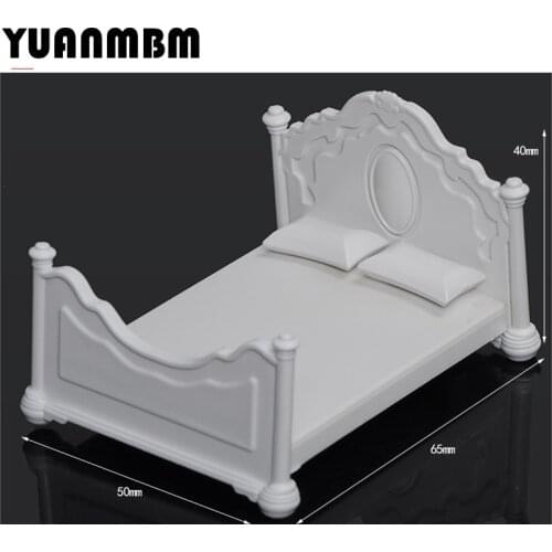 3pcs 1:20 model bed/scene model furniture DIY sand tablemodel material technology model parts/DIY toy accessories
