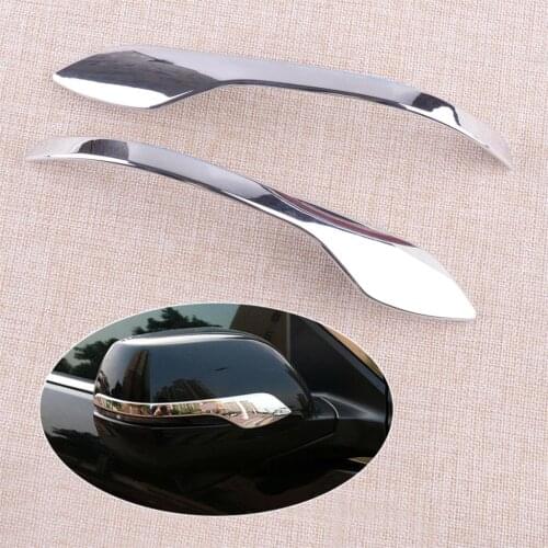 2pcs Car Chrome Exterior Side Rearview Mirror Stripe Molding Trim Emblems ABS Plastic Fit for Honda CR-V 2017 2018 2019 2020