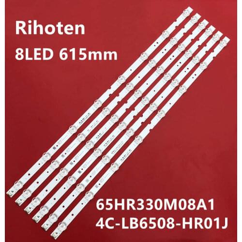 5sets LED Backlight strip 65HR330M08A1 4C-LB6508-HR01J 8 Lamp 615mm For toshiba led tv 65p65us 65hr330m08a