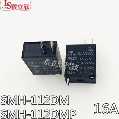 5pcs / 10pcs New Relay SMH-112DMP SMH-112DM 12V SMH 112DM 12vdc normally open 16A 3pin 277VAC microwave Relay