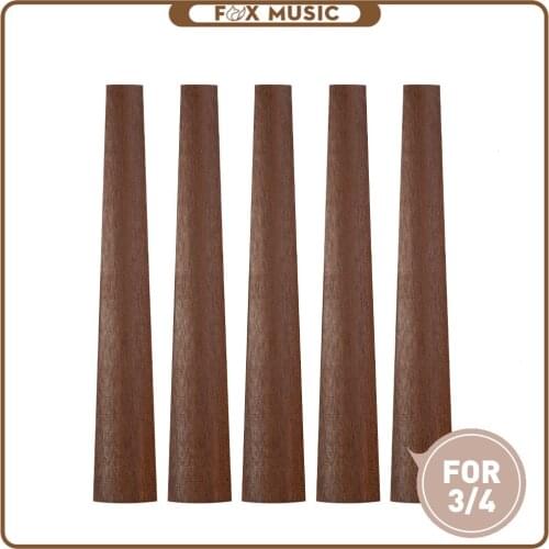 5PCS 3/4 Violin Fingerboard Rosewood Violin Part For 3/4 Violin DIY Violin Replacement