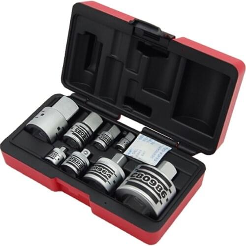 8pcs Hex Driver Bit Socket adaptor set wrenches socket connector Socket Driver Adapters 1/4-3/8-1/2-3/4-1inch