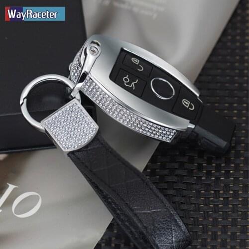 Genuine Leather Car Key Case Cover Shell For Mercedes Benz A B C E ML GL S GLA GLK CLS Class W204 W205 W212 W463 W176 Accessorie