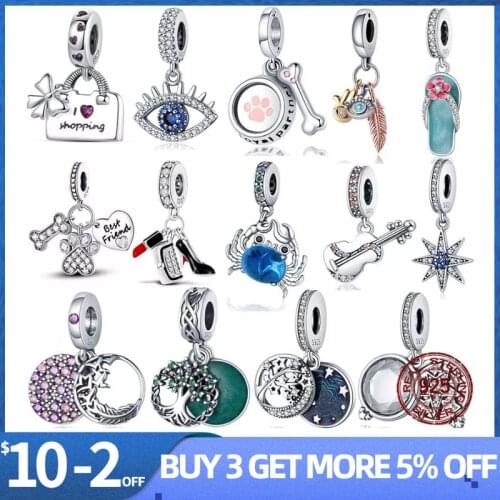 Pandach Hot Sale Authentic 925 Sterling Silver Dreamcatcher Beads Fit Original Pandora Bracelet Hot Fashion Charms Jewelry