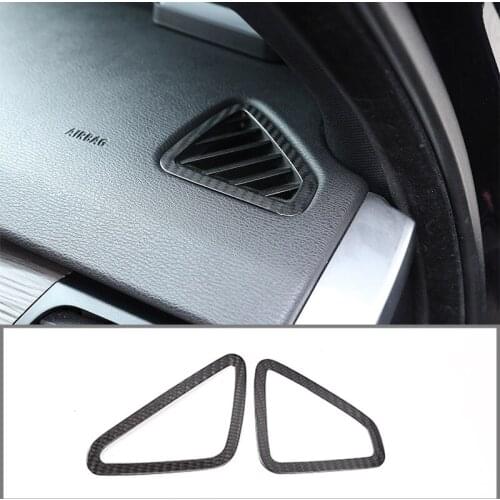 For BMW X5 2014-2018 Dashboard Air Outlet Frame Real Carbon Fiber Car Interior Modification Parts (Left Titanium)