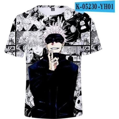 Anime Jujutsu Kaisen 3D Print T Shirt Women/Mens Streetwear Hip Hop Jujutsu Kaisen Cosplay boy/girls Tops Summer Tracksuit