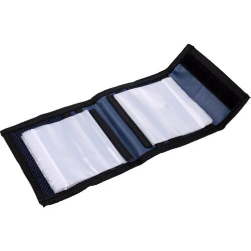 Fly Fishing Leader Wallet 12 Removable Sleeves Pocket Tapered Leader Line Storage Line Tippet Bag Fly Fishing Tackles Bag