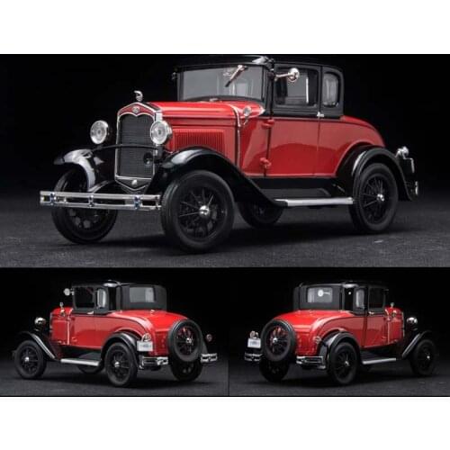 Diecast 1:18 Ford A Car Model Full-open Door Die-cast Alloy Vehicle Toys Adult Children Gifts Collection Display Limited Style