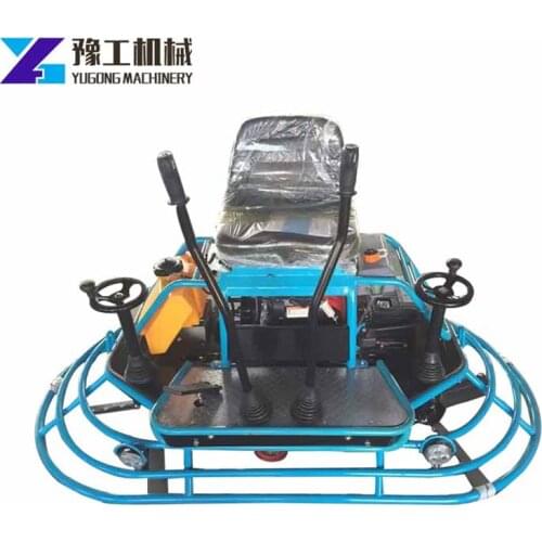 Handle Power Trowel Gasoline Drive Walk Behind Concrete Finisher Polishing Warehouse Factory Parking Square Airport Mud Compact