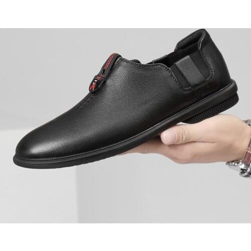 Men Genuine Leather Fashion Dress Shoes Loafers Shoes Classic Male Casual Shoes Business Formal Shoes