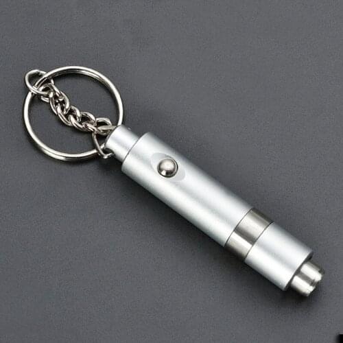 New 1pcs Cigar Punch Cigar Cutter Blade Key Ring Chain Draw Hole Black Cutters Cohiba Gadgets Portable Pocket Cutting 3 colors