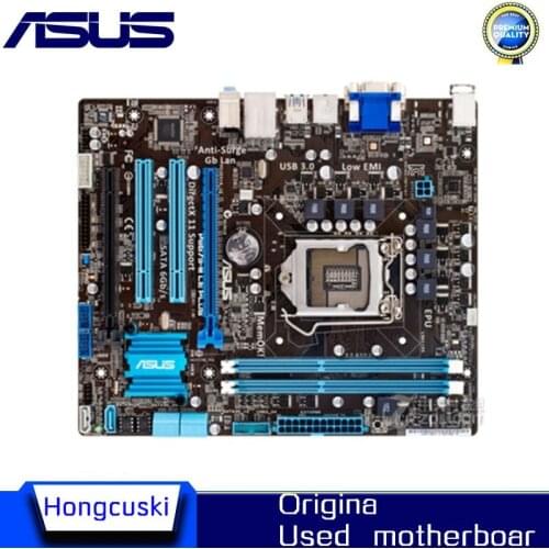 Free shipping original motherboard for ASUS P8B75-M LE PLUS DDR3 LGA 1155 DVI VGA USB2.0 UB3.0 16GB B75 Desktop motherboards