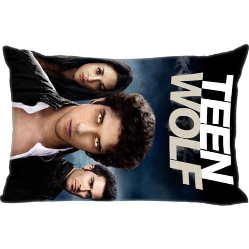 Custom Teen Wolf TV Double Sided Rectangle Pillowcase With Zipper Home Office Decorative Sofa Pillowcase Cushions Pillow Cover