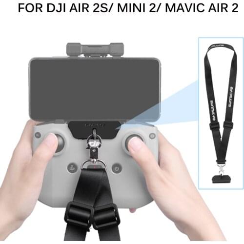 For DJI Mavic Air 2 Remote Controller RC Bracket Neck Strap for DJI Mavic Air 2 Control Adjustable Hook Rope Lanyard Accessories