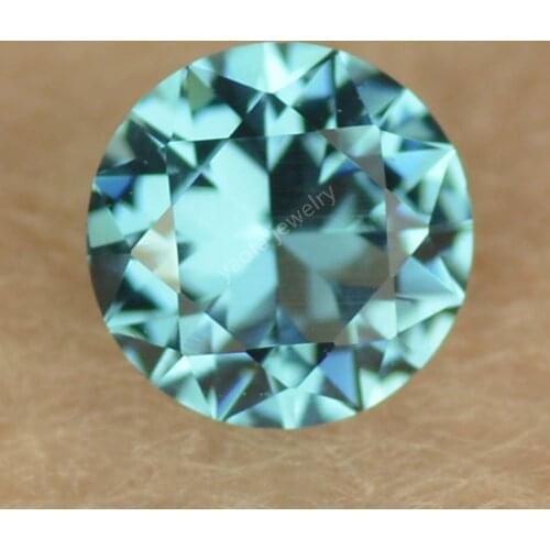 Sale London Blue Gems 3-10mm 5A Round Shape Brilliant Cuting Lab Created Dark Blue Color Nano Stone For Jewelry Making