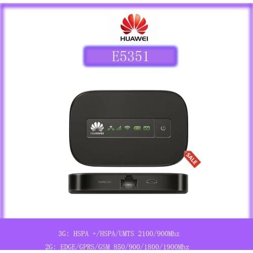 Unlock GSM EDGE GPRS 3G WCDMA Wireless WIFI LAN RJ45 Modem Router Huawei E5351