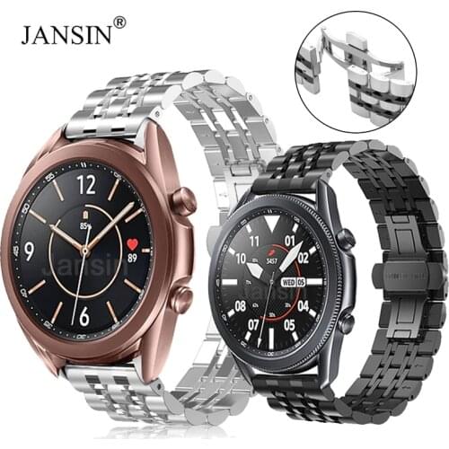 Strap For Samsung Galaxy Watch 3 Bands 45mm Accessories Stainless Steel Metal Replacement Strap for Galaxy Watch 3 41mm Bracelet