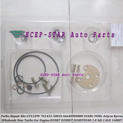 Turbo Repair Kit rebuild GT1549V 761433-5003S 761433 A6640900880 For SSANG YONG Actyon A200XDi Kyron M200XDi 06- D20DT 2.0L Xdi