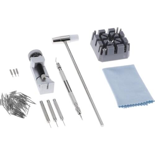 Assorted Stainless Steel Watch Bracelet Removal Watchmaker Spring Bar Tool w/ 108pcs Watch Pins for Watch Repair