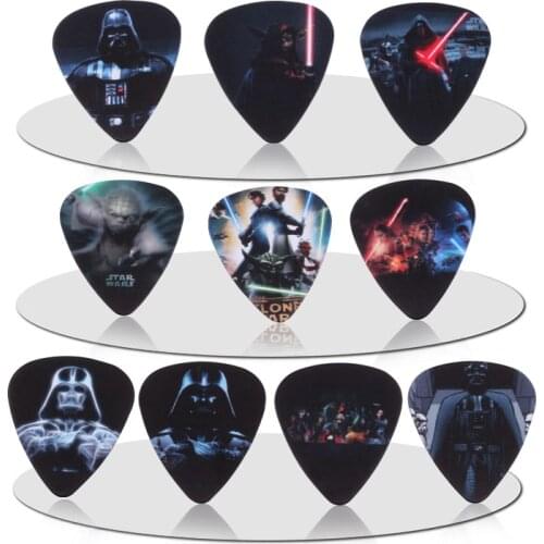 SOACH 10PCS 0.46mm/0.71mm/1.0mm Musical Instruments part accessories for bass ukulele Acoustic guitar picks Durable pvc pick