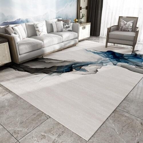Light Luxury Chinese Ink Stripes Art Carpet For Living Room Bedroom Anti-Slip Floor Mat Fashion Kitchen Carpet Area Rugs