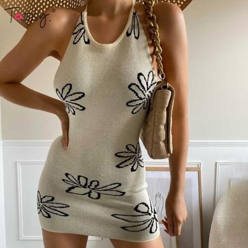 TOSSY Summer Knitted Dresses China