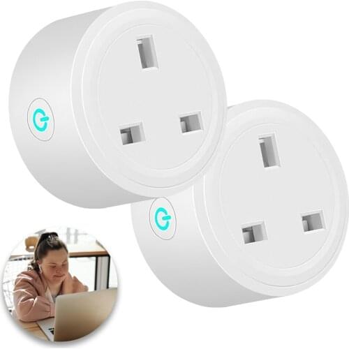 WiFi Smart Plug Socket 16A UK Plug Smart Home Energy Monitor RC Support TUYA SmartLife APP Voice Control for Alexa Google Home