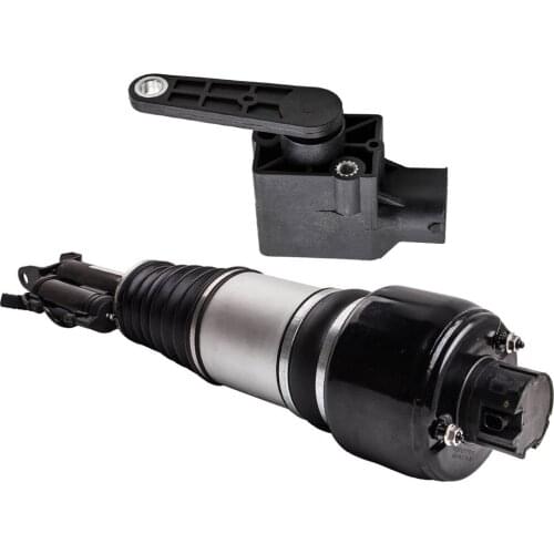 1x Front Suspension Air Strut Damper Right+1x Level Sensor For Mercedes Benz E-Class W211 E320 E350 E500 E550 CLK C208 C209