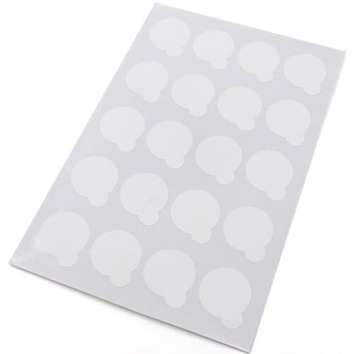 100pcs Disposable Eyelash Glue Holder Pallet Paper Eyelash Extension Glue Pads Sticker 2.5cm Stand On Eyelash Jade Stone Makeup