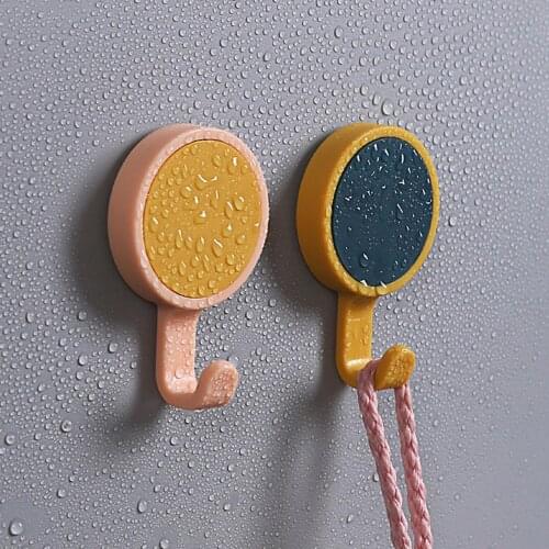 3Pcs Nordic Round Rotatable Adhesive Wall Mount Hook Bag Scissors Holder Hanger