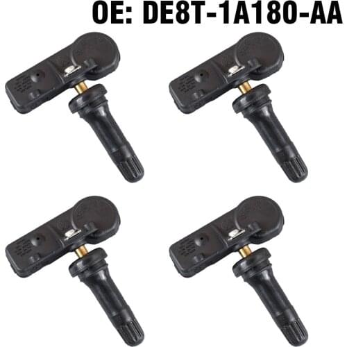 4 PCS Car Tire Pressure Monitor Sensor TPMS DE8T-1A180-AA for Ford Edge Explorer Fusion Fiesta