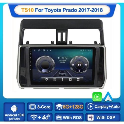 MEKEDE Android 10 Car 4G WIFI Radio Navigation GPS For Toyota Land Cruiser Prado 150 2017-2018 Multimedia Player Radio 2 Din DVD