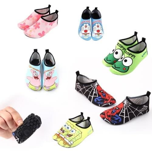 Barefoot Kids Children Beach Shoes Water Socks Boys and Girls Home Shoes Outdoor Swimming Shoes Cute Cartoon Kids Slippers