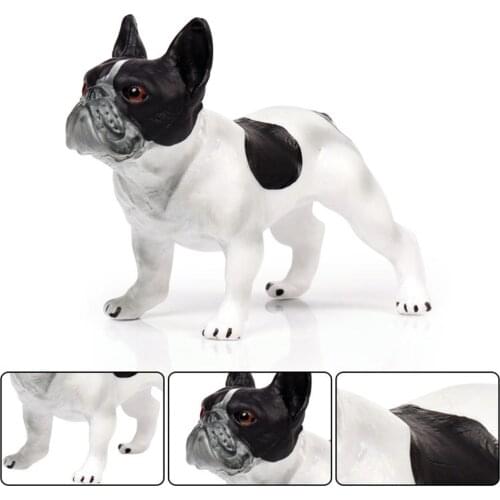 Bulldog Husky Pet Dog Animal Figure Model Toy Collector Decor Figurines Cute Miniature Collection Toys For Kids Gift