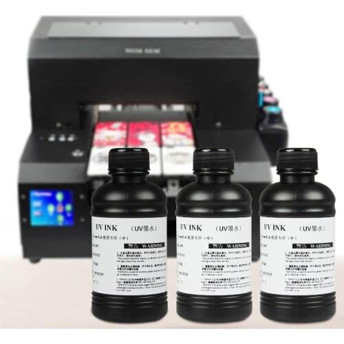 Free Shipping 250ml Bottle UV Ink Bottle For Epson R290 R300 1390 1400 1410 1430 1500W R3000 DX5 DX7 TX800 XP600 Printer Ink