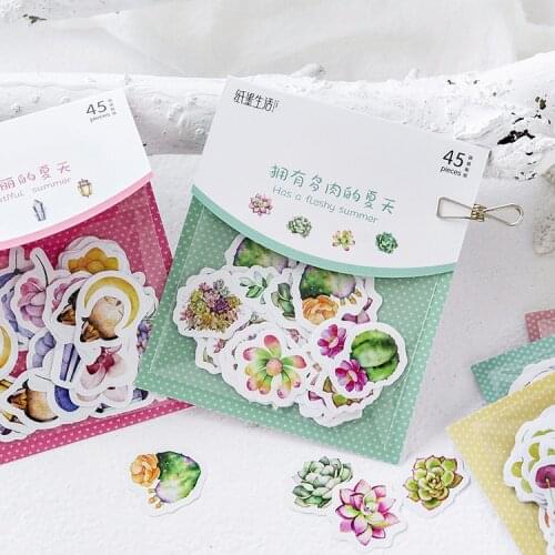 Honey Seasons Flowers Wish Decorative Stationery Stickers Scrapbooking DIY Diary Album Stick Lable