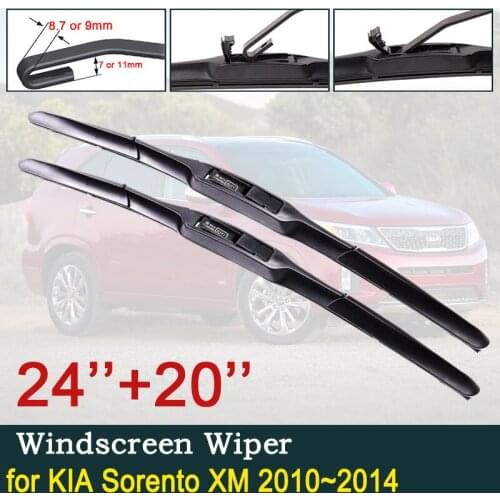 For KIA Sorento XM 2010 2011 2012 2013 2014 R Car Accessories Stickers Car Wiper Blade Front Windscreen Windshield Wipers Blades